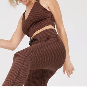 OFFLINE By Aerie Mini Houndstooth Drawcord Legging - SMALL